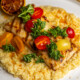 News Cafe - Grilled Mahi on risotto bed